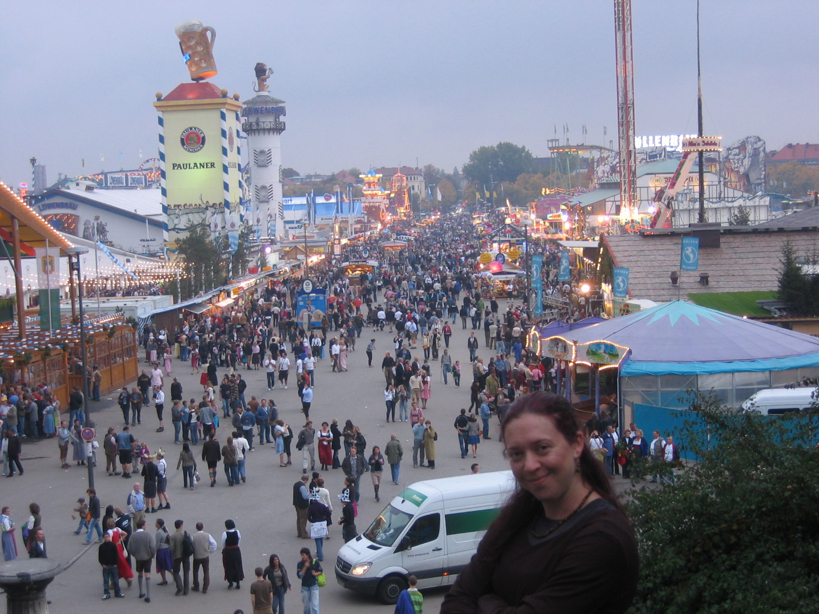 Oktoberfest ramping up for the night