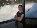 Clare in Observation Room at Rhinefalls