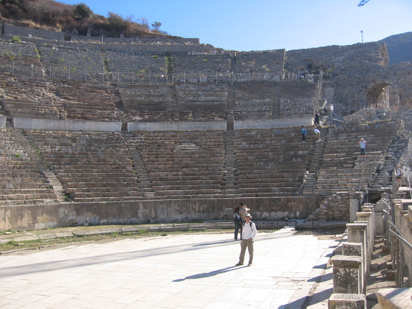 Dennis Preaching to the Ephesians-Amazing to be standing in this very spot!